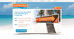Desktop Screenshot of beachbumsigns.com
