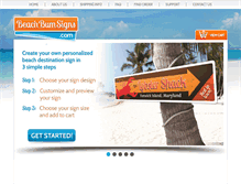 Tablet Screenshot of beachbumsigns.com